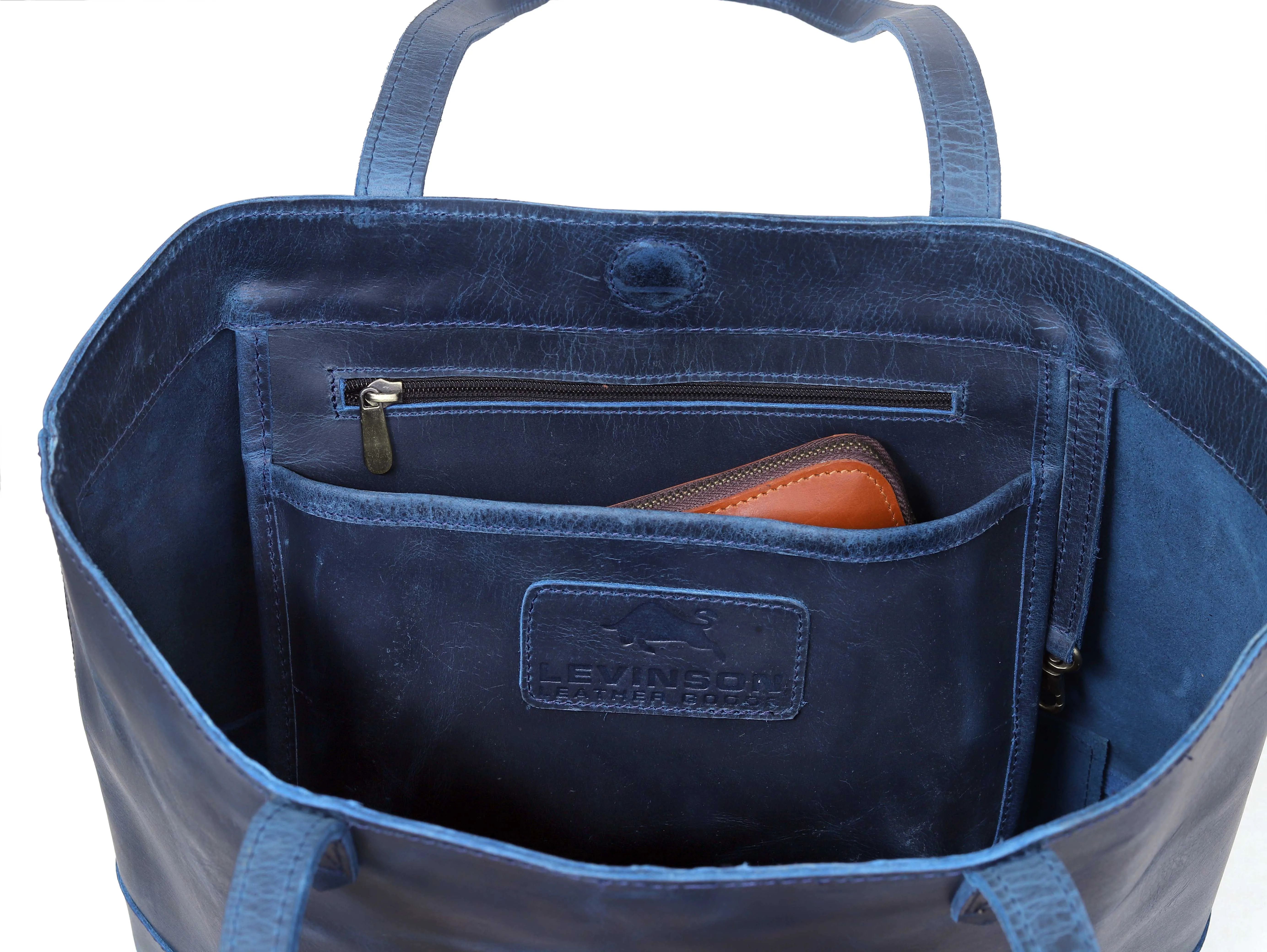 Camila Buffalo Leather Tote Bag   Wallet Set