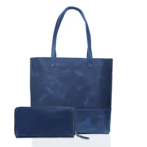 Camila Buffalo Leather Tote Bag   Wallet Set