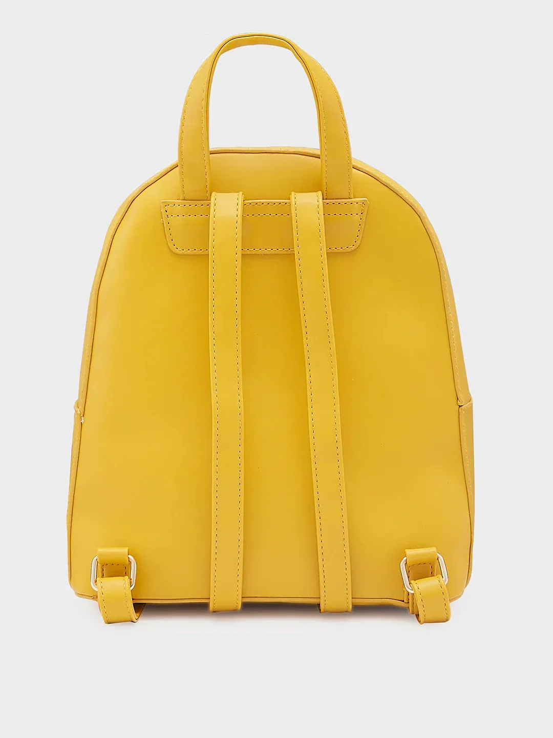 Caprese Rabina Medium Yellow Backpack