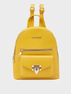 Caprese Rabina Medium Yellow Backpack