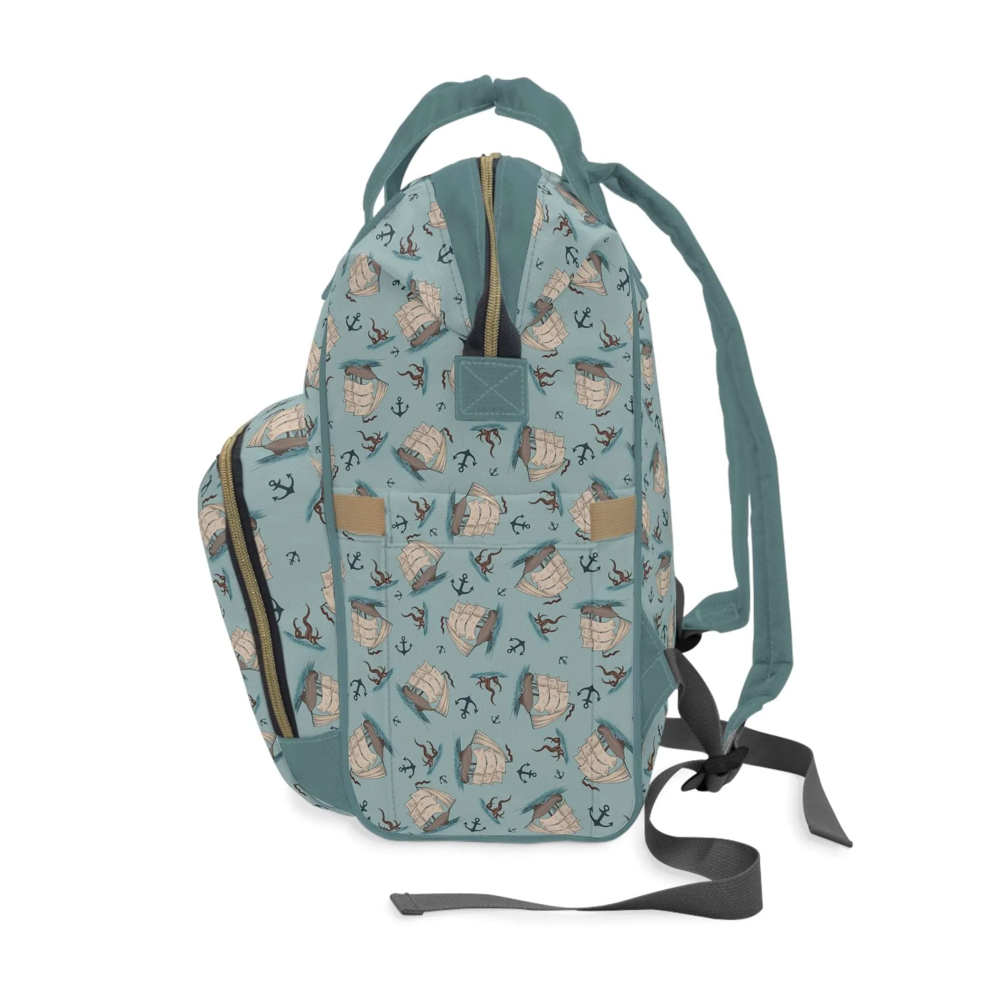Captain’s Carryall Baby Changing Bag | Nautical Blue Nappy Bag