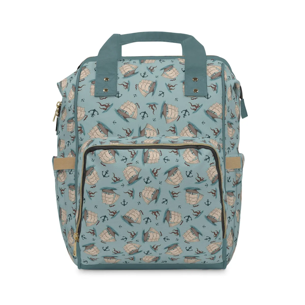 Captain’s Carryall Baby Changing Bag | Nautical Blue Nappy Bag