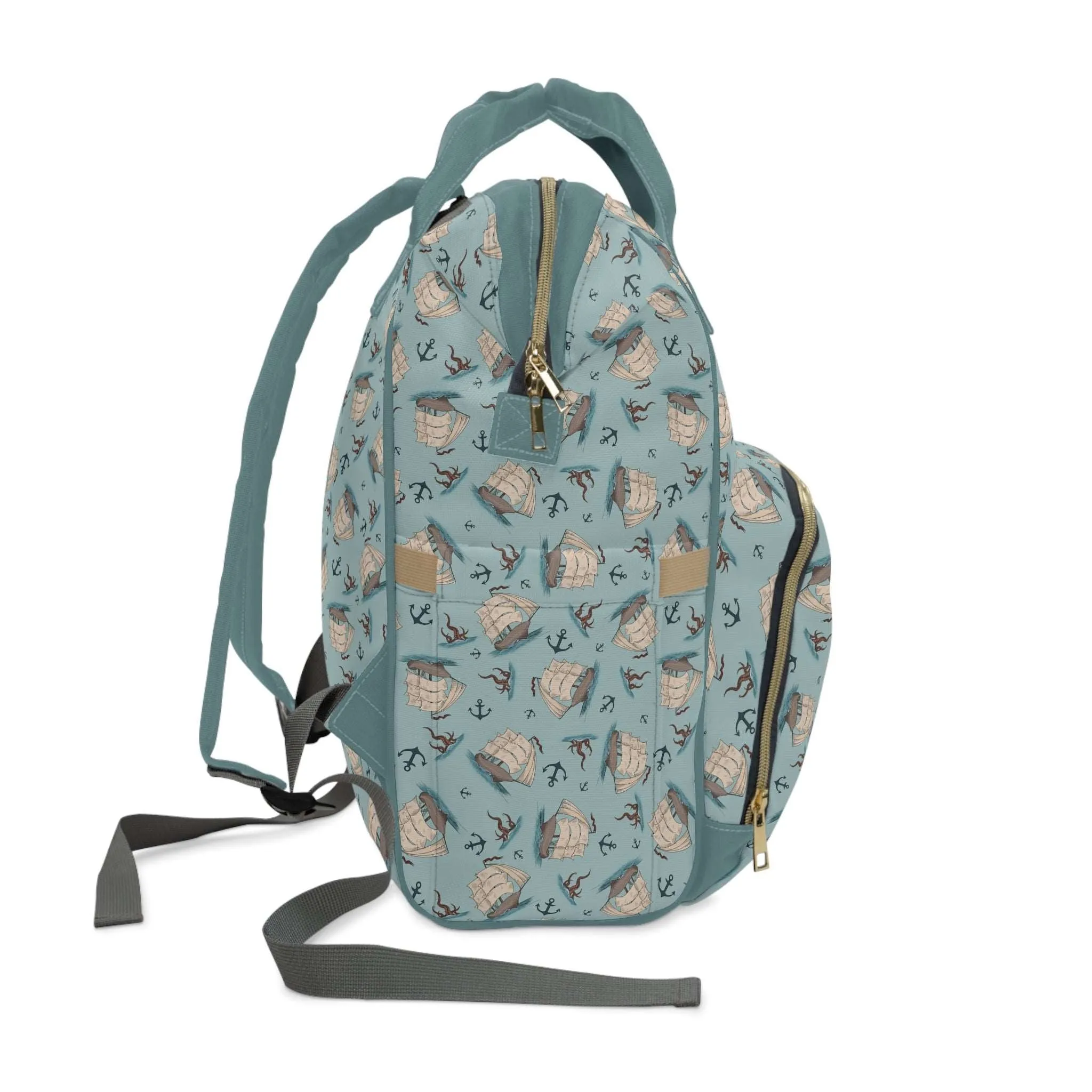 Captain’s Carryall Baby Changing Bag | Nautical Blue Nappy Bag