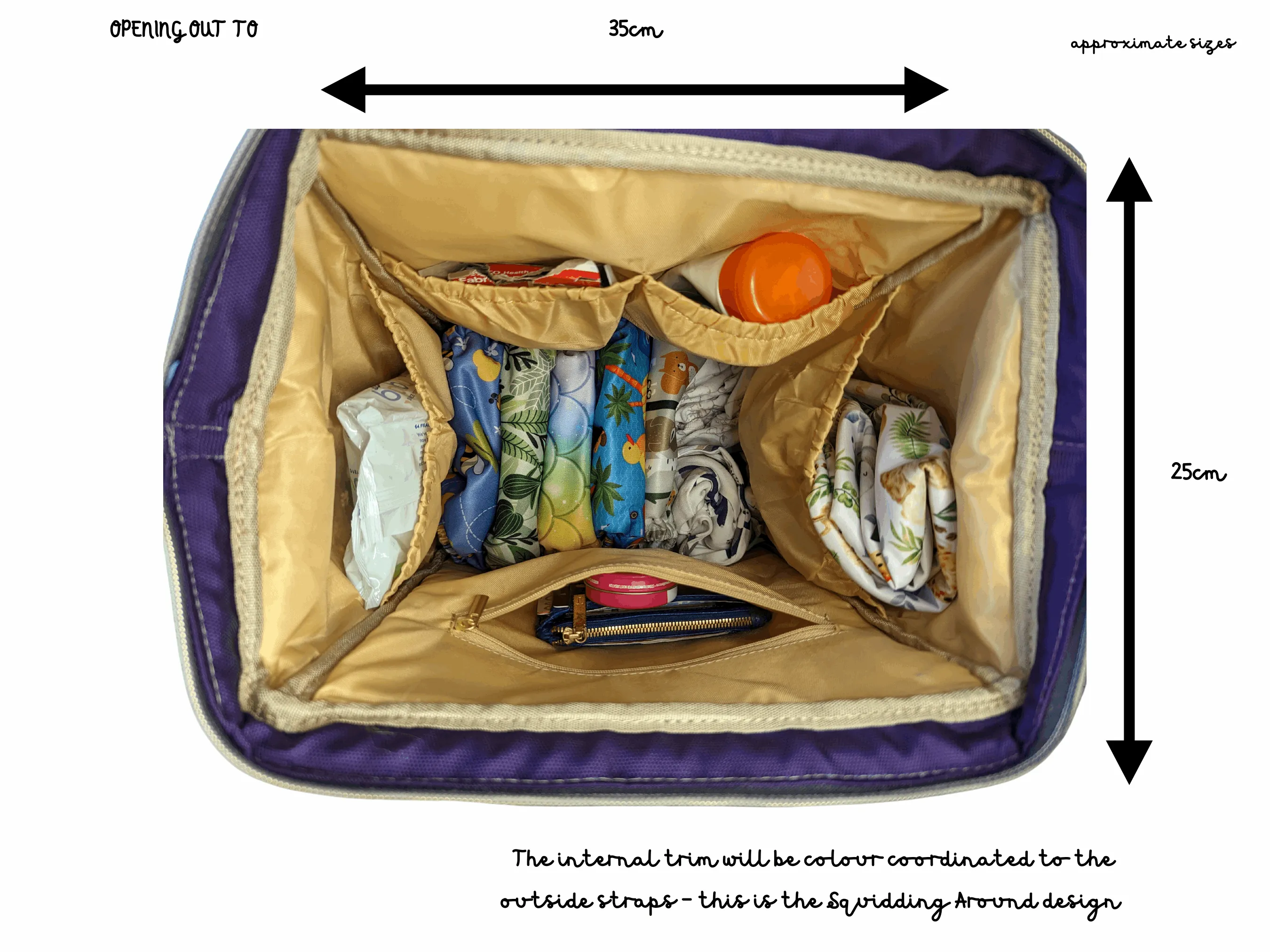 Captain’s Carryall Baby Changing Bag | Nautical Blue Nappy Bag