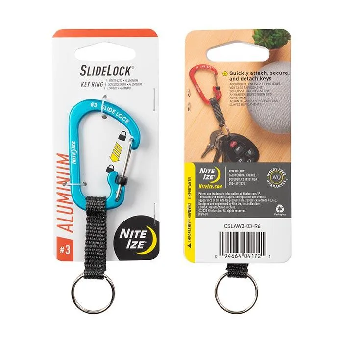 Carabiner Keyring with Slide lock (SS)