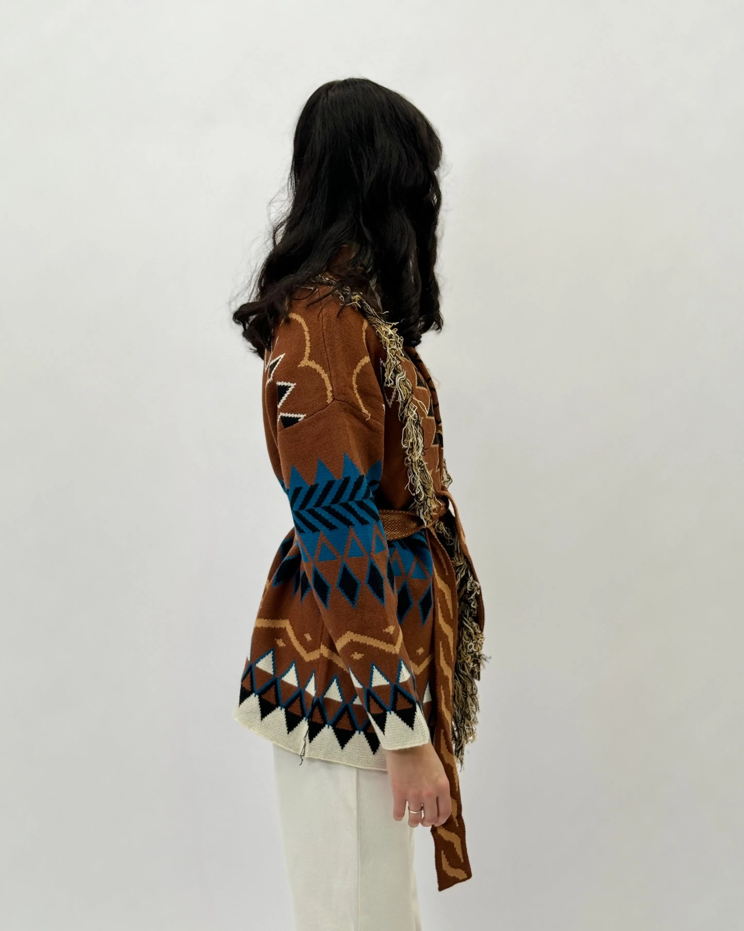 Cardigan premium stampa etnica