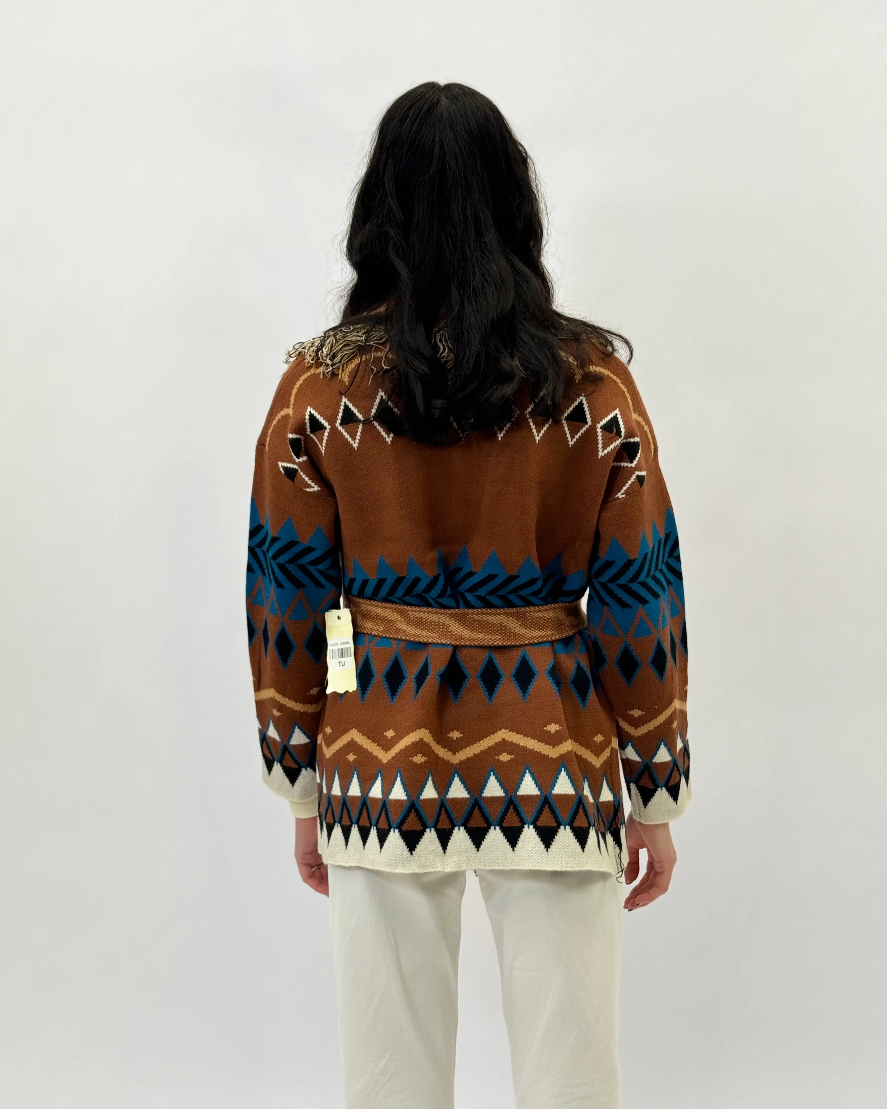 Cardigan premium stampa etnica