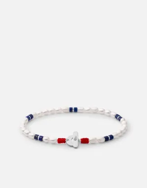 Cash Lapis Pearl Bracelet, Sterling Silver