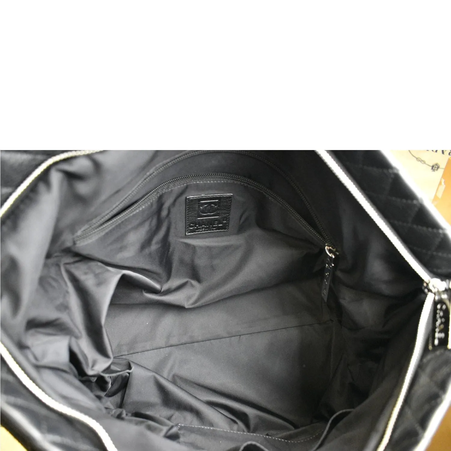 CHANEL 2way Leather Shoulder Bag Black