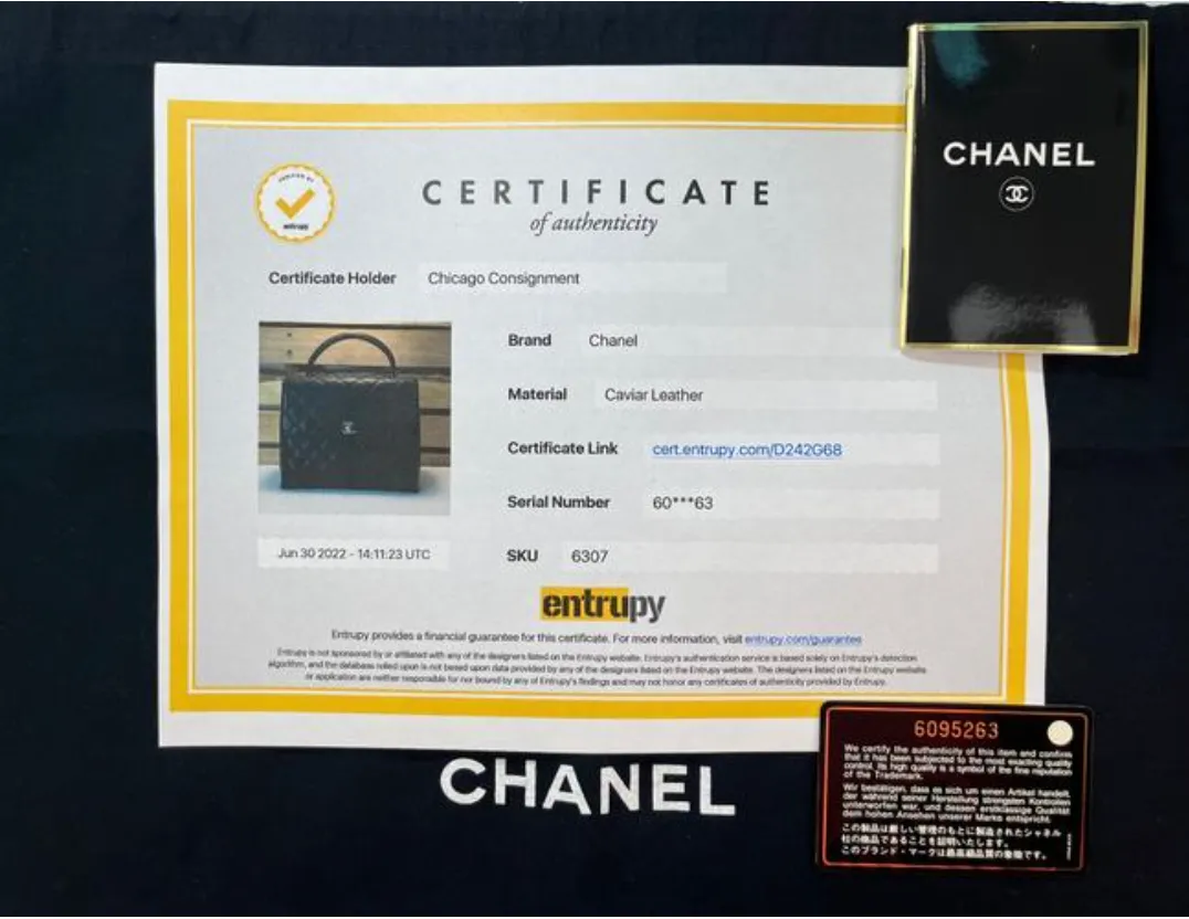 Chanel Caviar Leather Top Handle Flap Bag with SHW in Black