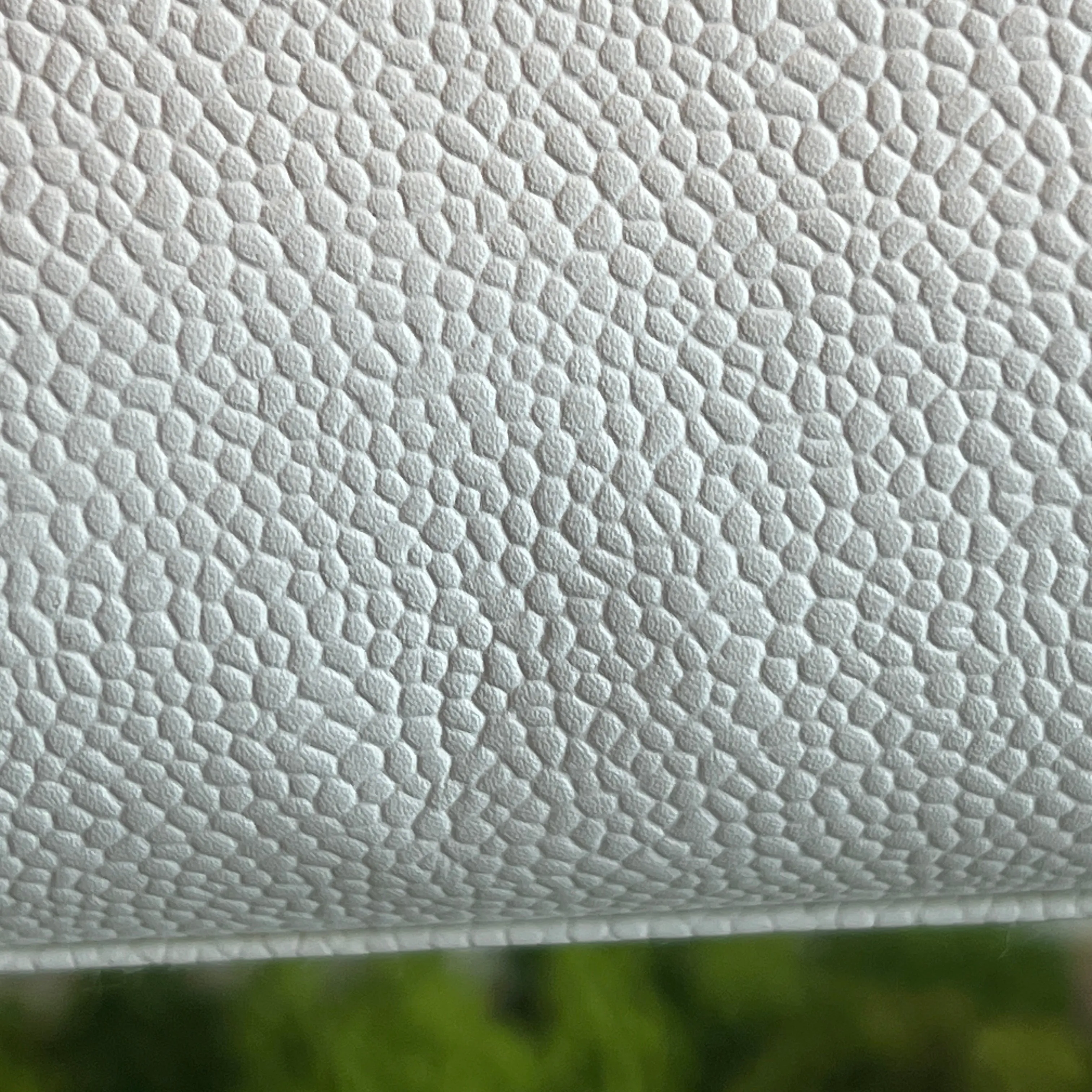 CHANEL White Caviar Leather Wood Top Handle Coco Mark Satchel