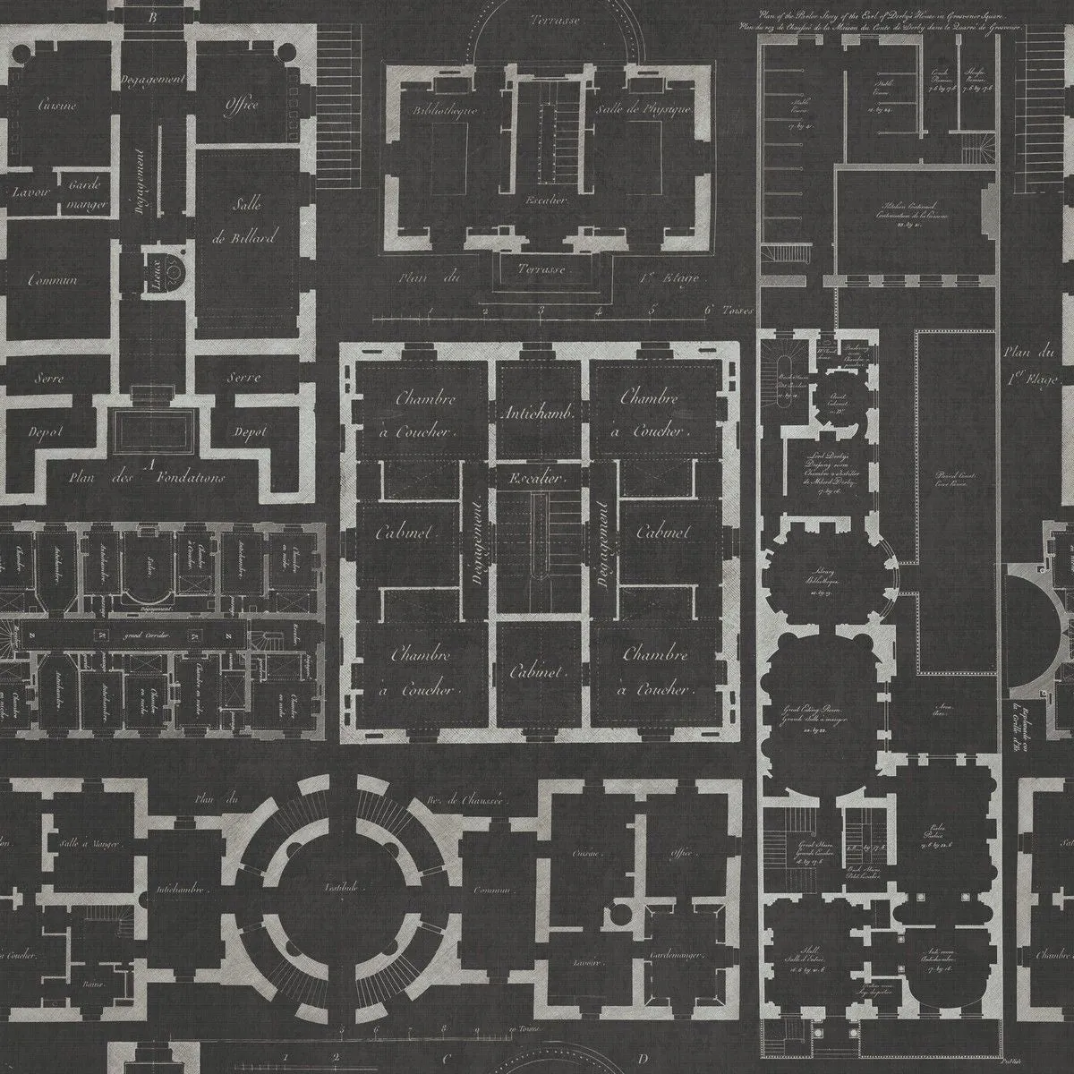 CHATEAU Anthracite Premium Wallpaper