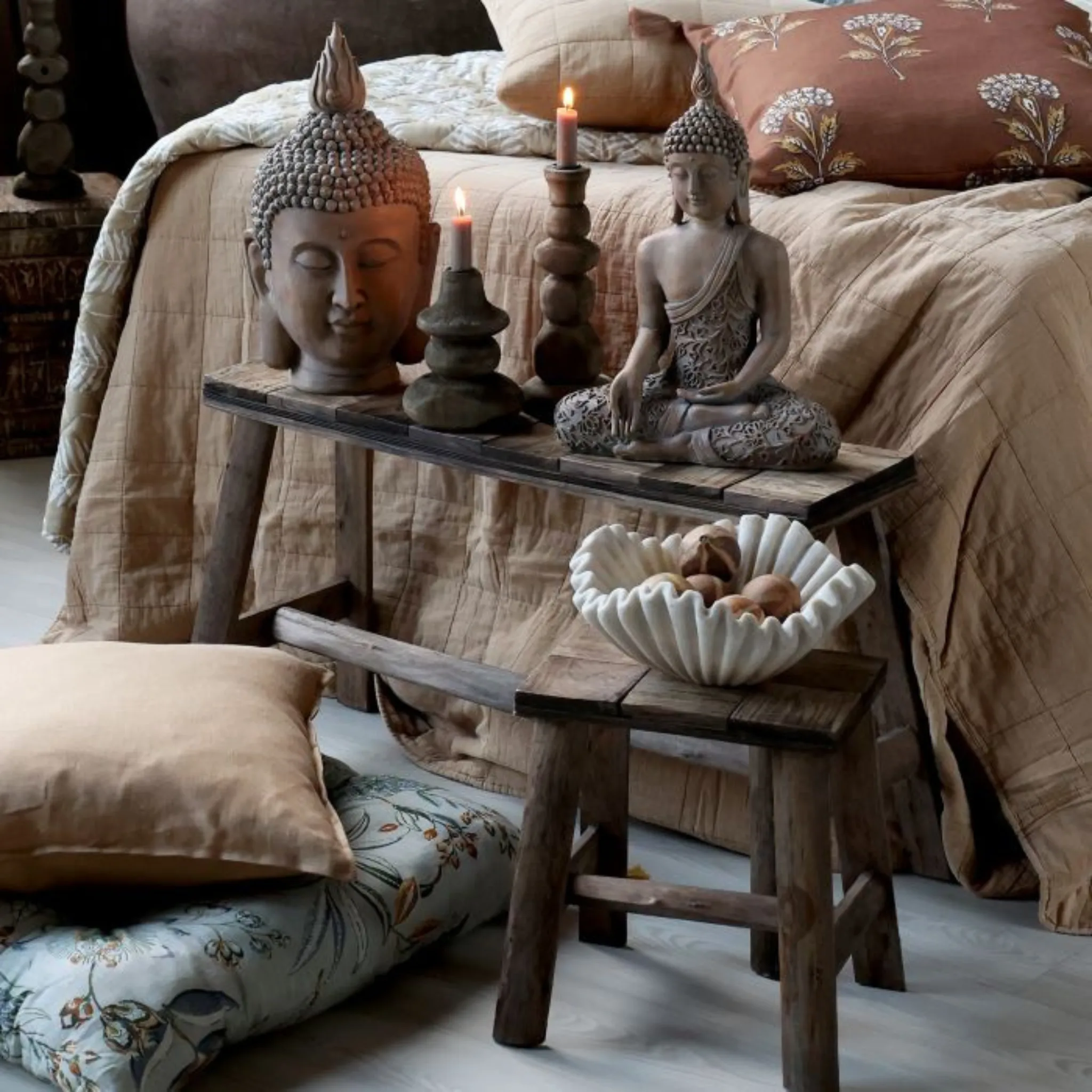 Chic Antique Buddha H40 cm