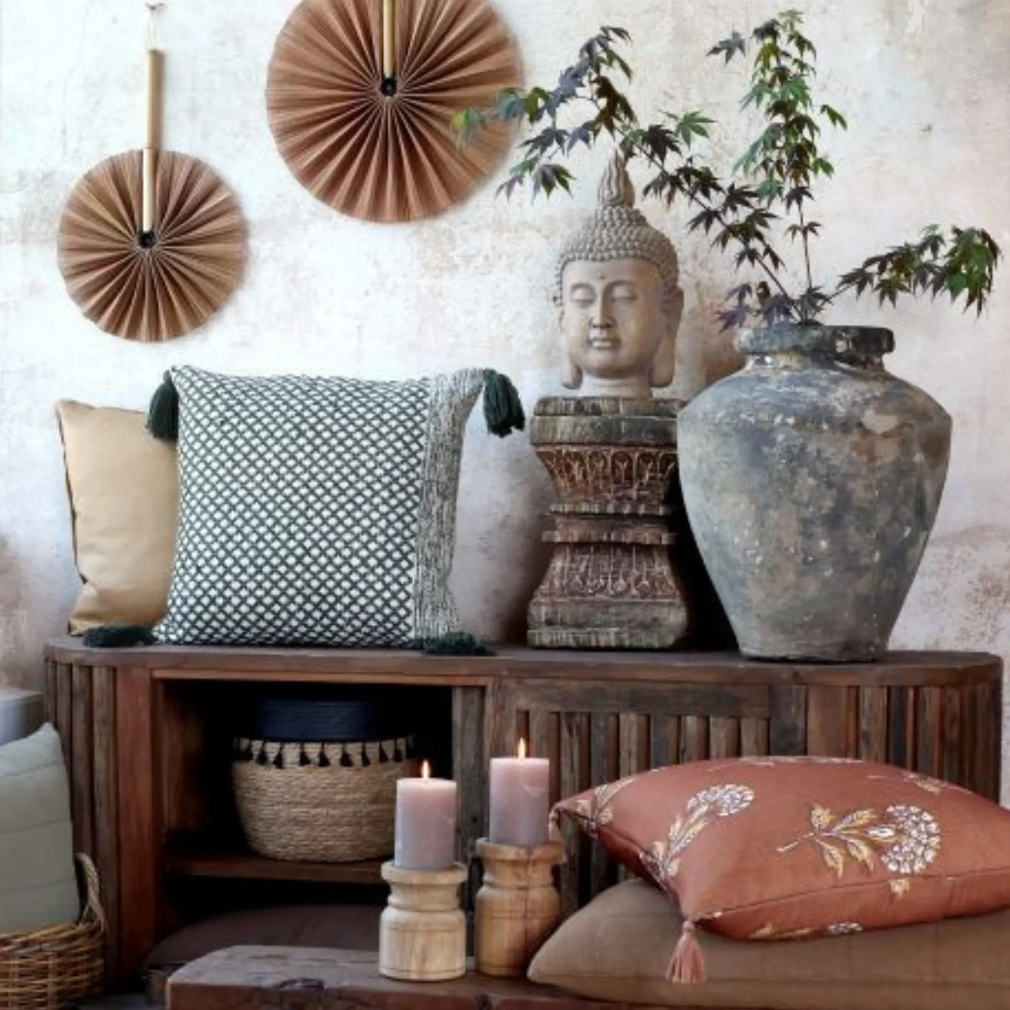Chic Antique Buddha H40 cm
