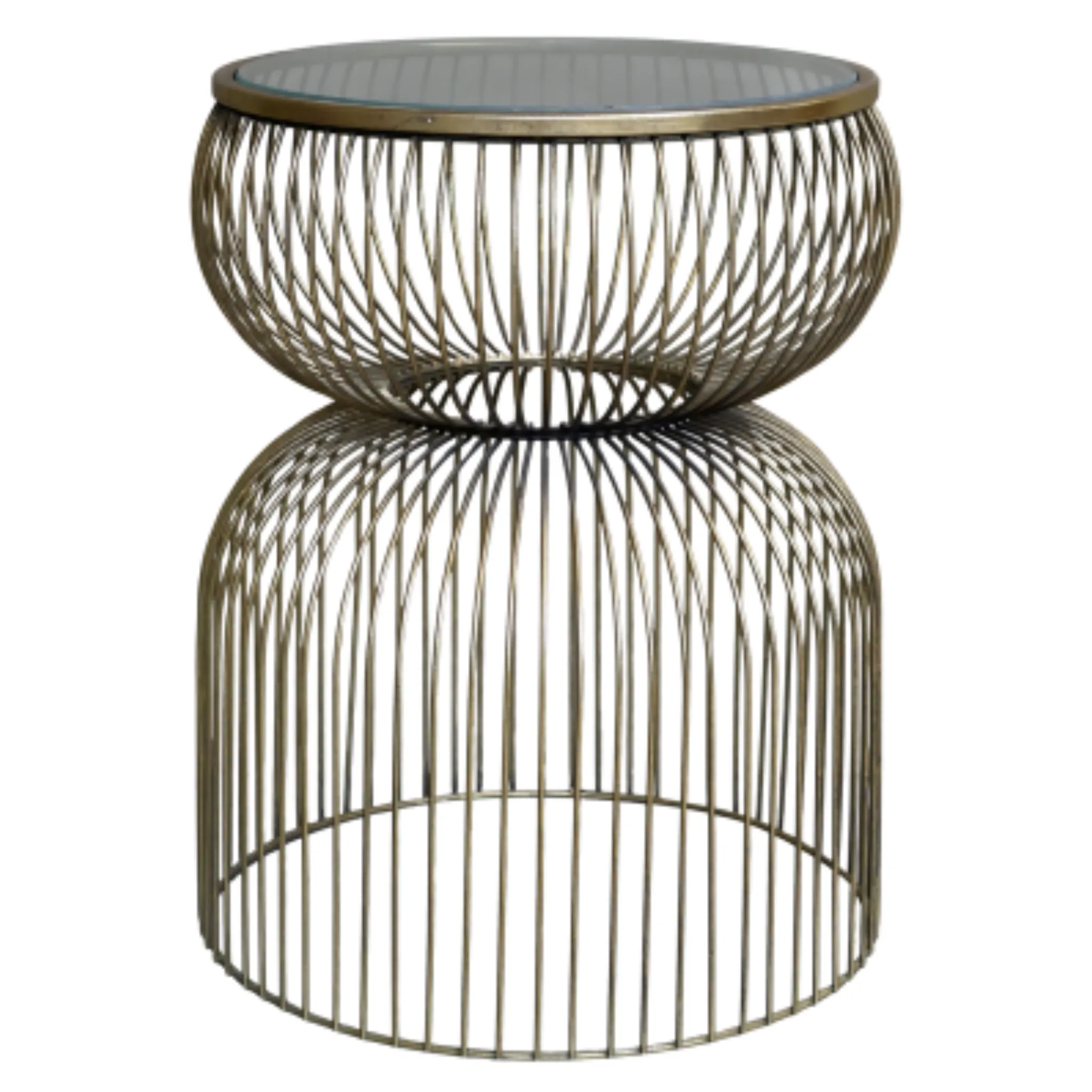 Chic Antique Sidebord m. glasplade