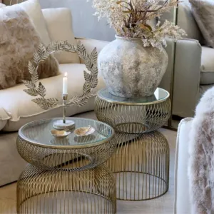 Chic Antique Sidebord m. glasplade