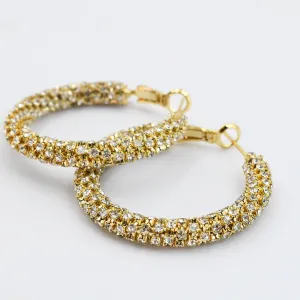Chic Crystal Hoop
