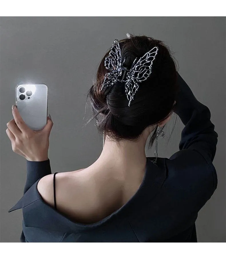 Chic Hollow Butterfly Chignon Claw Clip Hair Clip