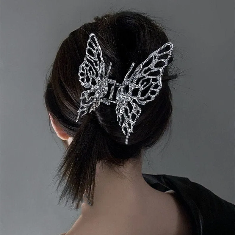 Chic Hollow Butterfly Chignon Claw Clip Hair Clip