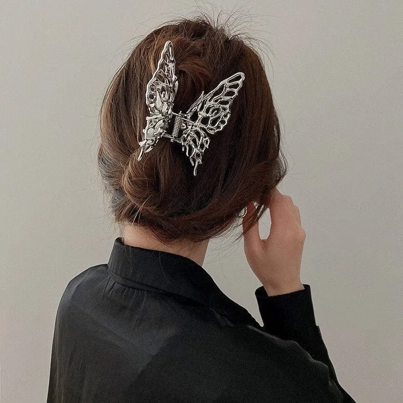 Chic Hollow Butterfly Chignon Claw Clip Hair Clip