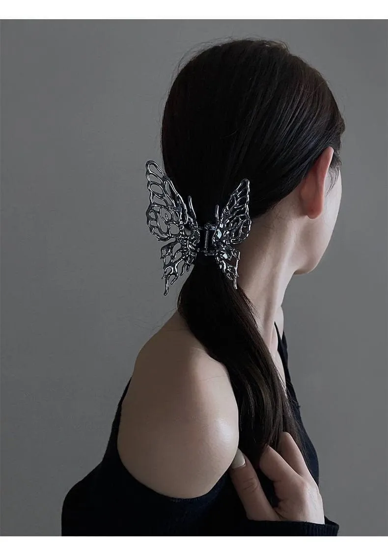 Chic Hollow Butterfly Chignon Claw Clip Hair Clip