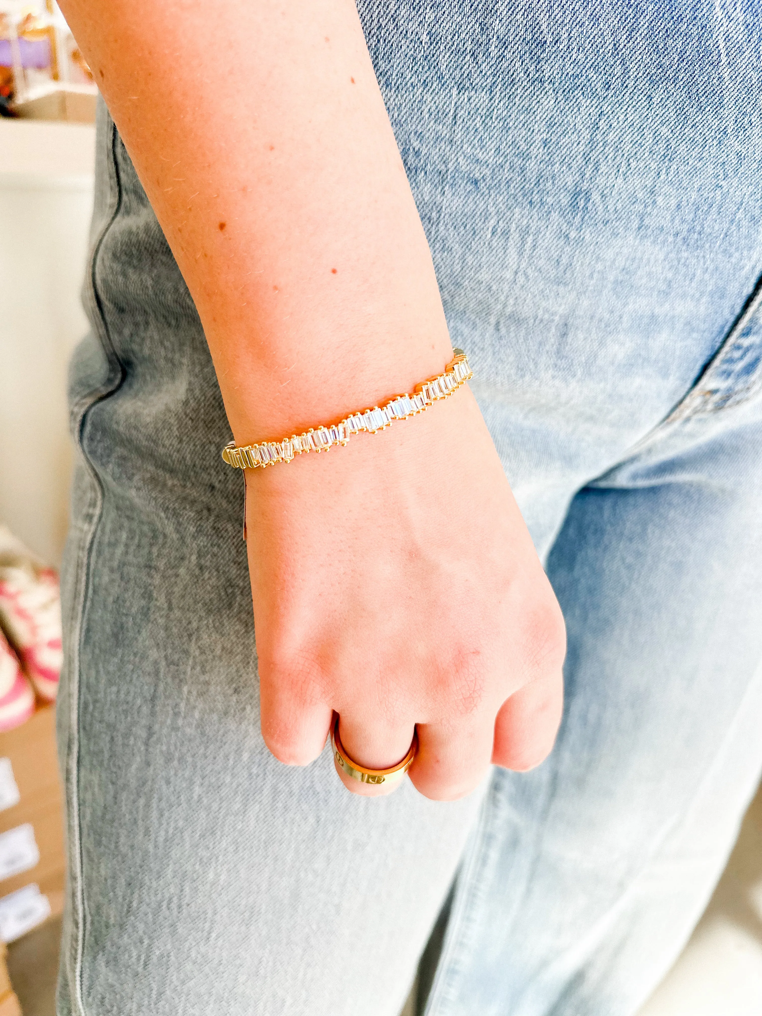 Chic Rhinestone Cuff