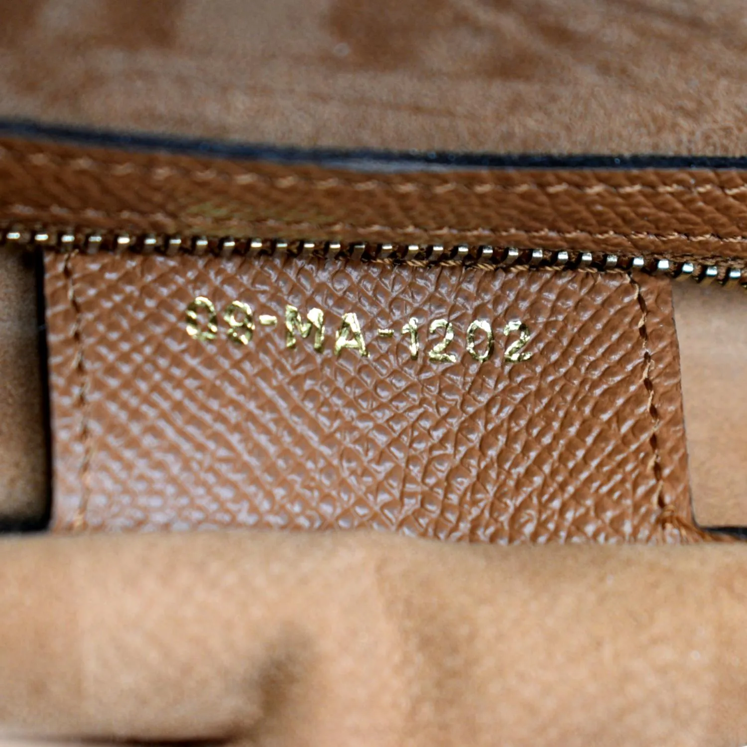 CHRISTIAN DIOR Saddle Grained Calfskin Leather Satchel Bag Cognac