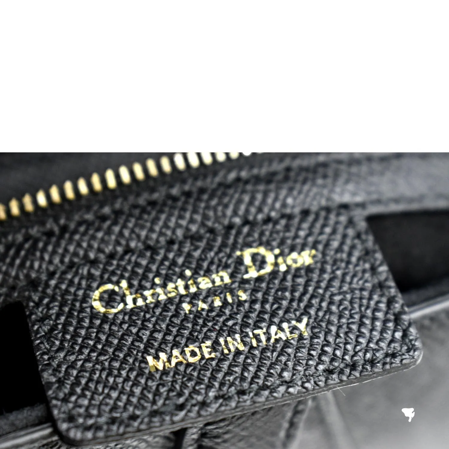 CHRISTIAN DIOR Saddle Grained Calfskin Leather Satchel Shoulder Bag Black
