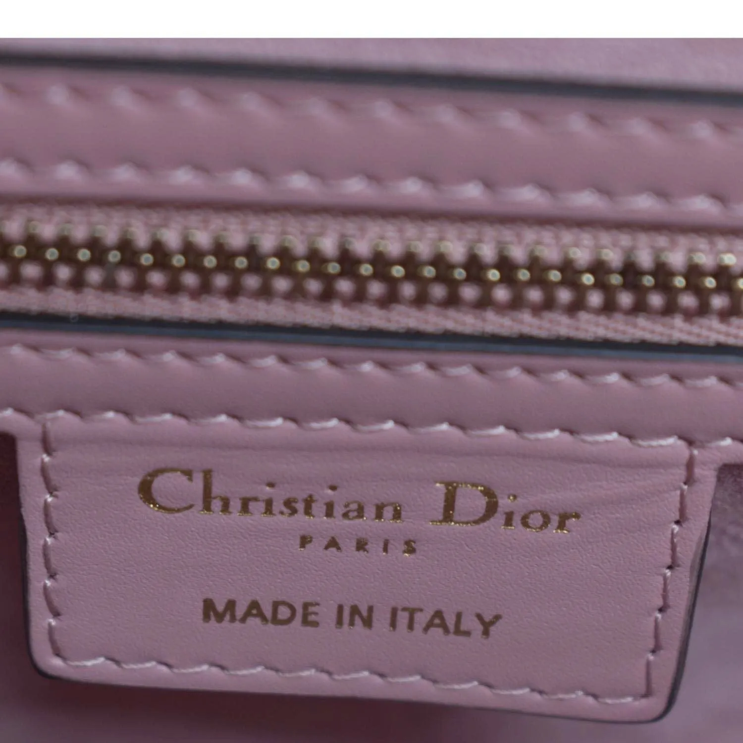 CHRISTIAN DIOR Saddle Smooth Calfskin Leather Satchel Shoulder Bag Antique Pink