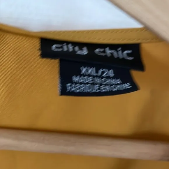 City Chic marigold dress