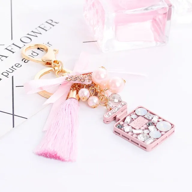 Classic Butterfly Perfume Bottle Keychains