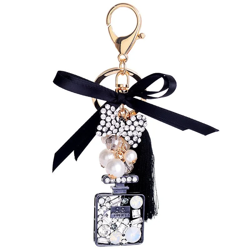 Classic Butterfly Perfume Bottle Keychains