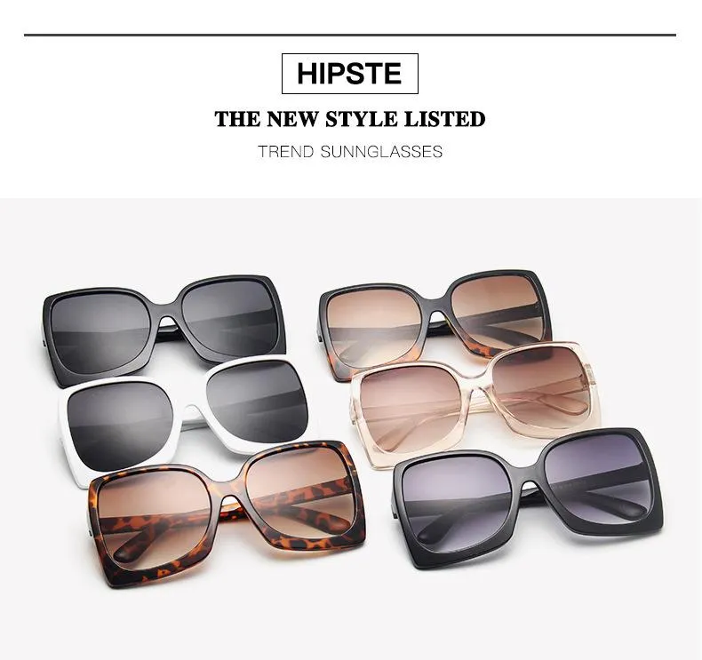 Classic Oversized Sunglasses Women Fashion Square Vintage Sunglass Vintage