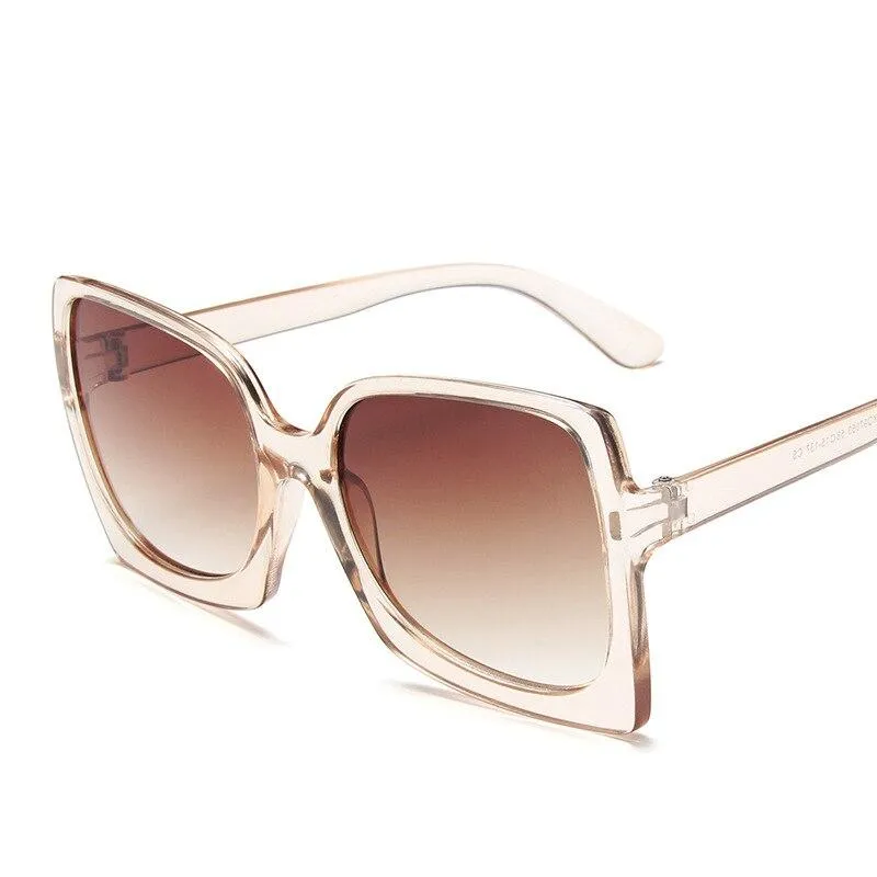 Classic Oversized Sunglasses Women Fashion Square Vintage Sunglass Vintage