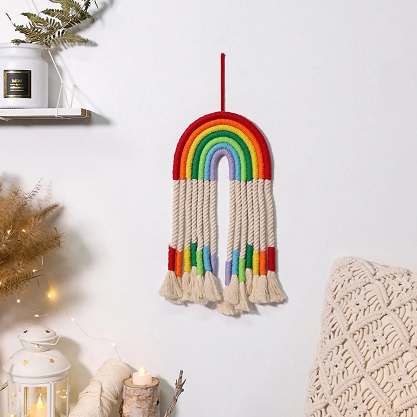 Classic Rainbow Macrame Wall Decor
