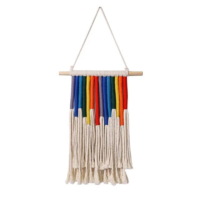 Classic Rainbow Macrame Wall Decor