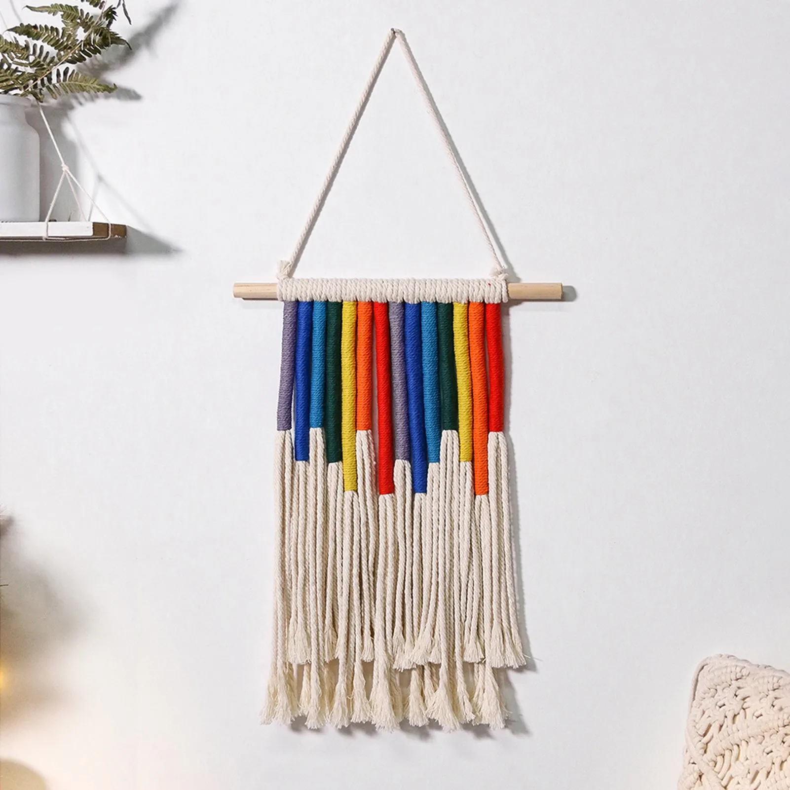Classic Rainbow Macrame Wall Decor