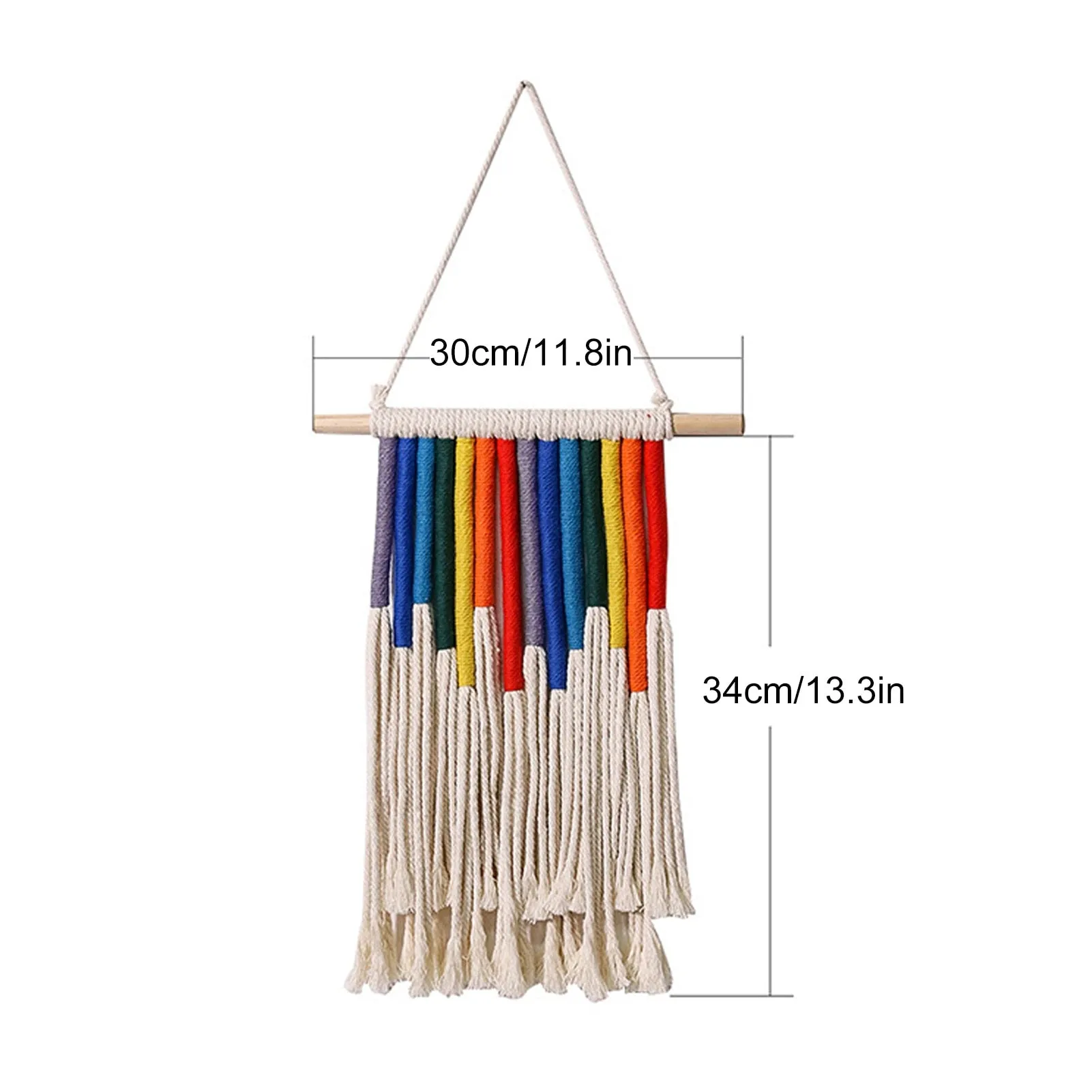 Classic Rainbow Macrame Wall Decor