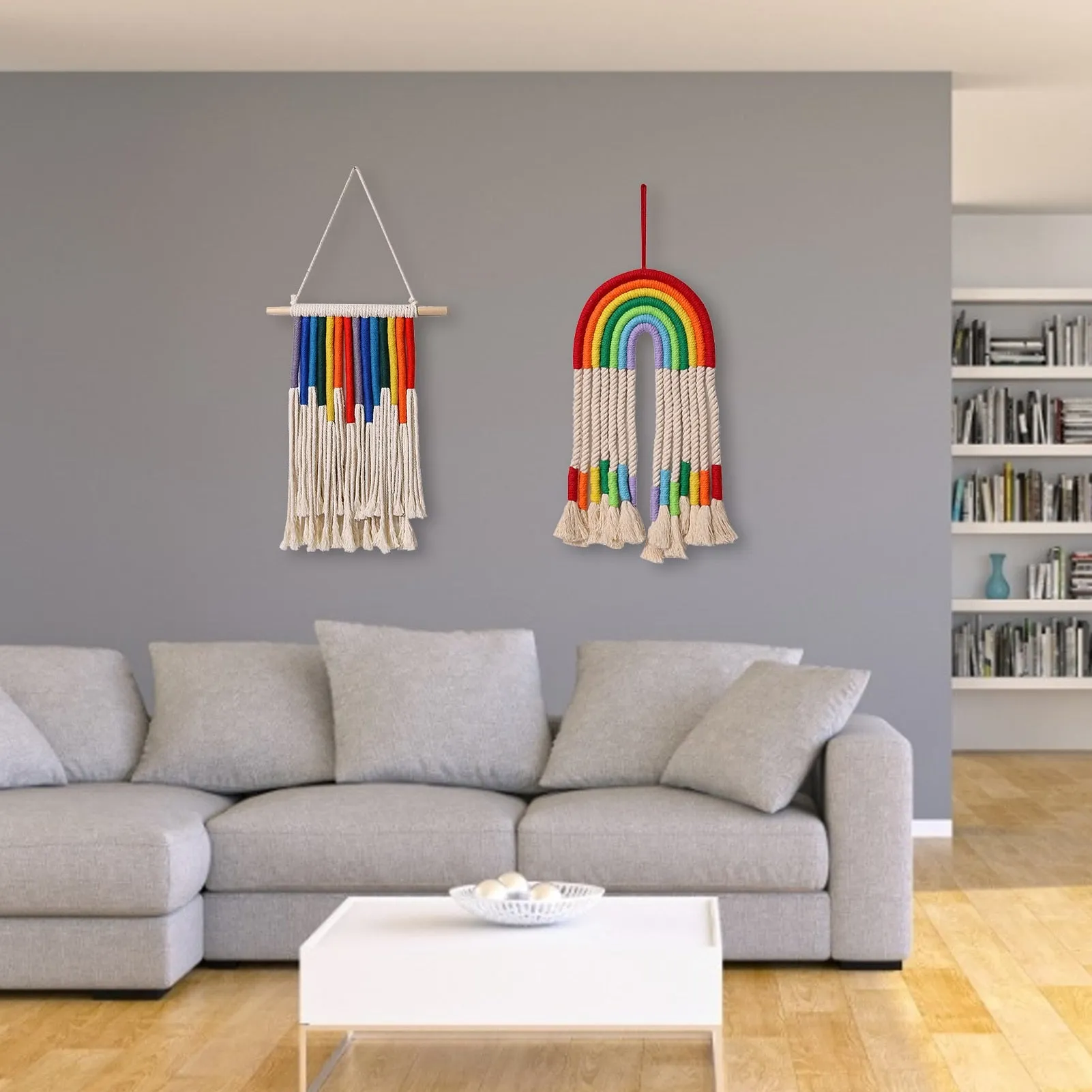 Classic Rainbow Macrame Wall Decor