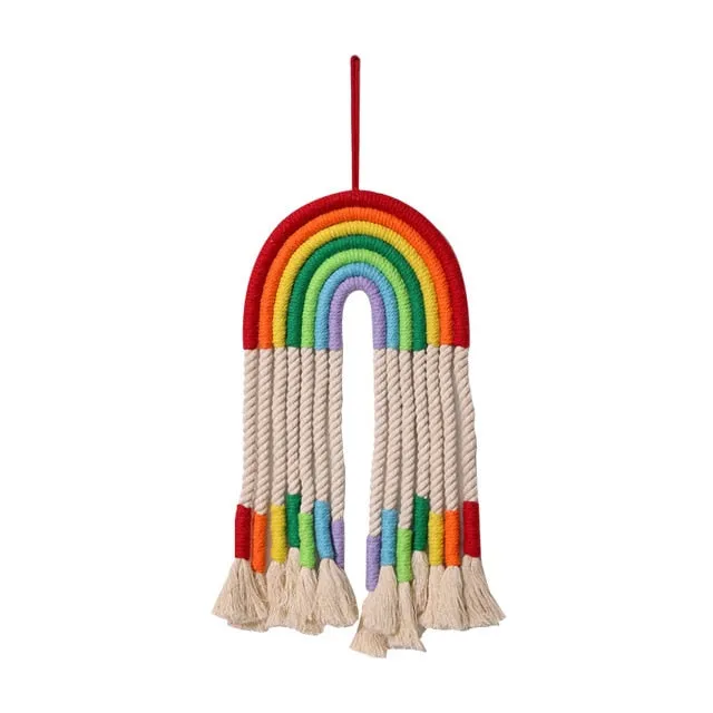Classic Rainbow Macrame Wall Decor