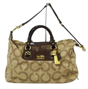 Coach Madison Sabrina Gold Logo Signature Satchel Handbag- Final Call