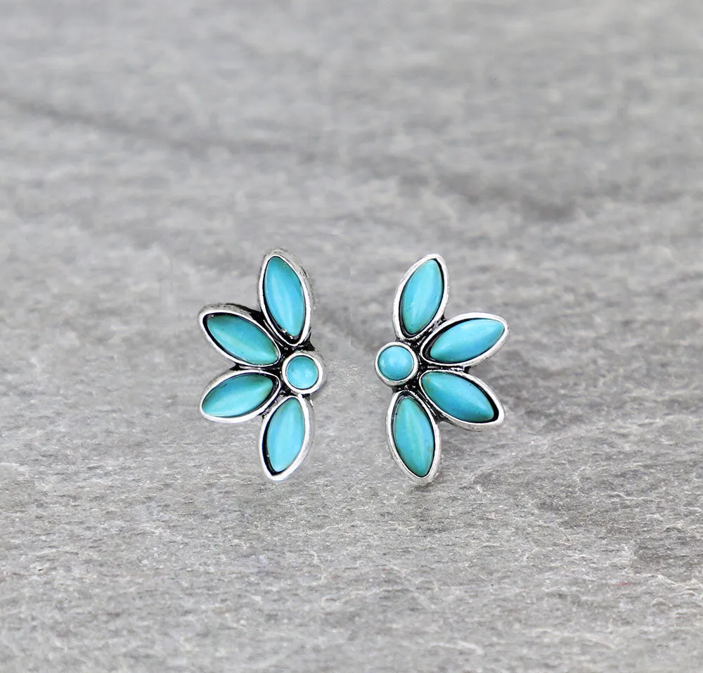 Comoro Half Flower Post Fashion Earrings