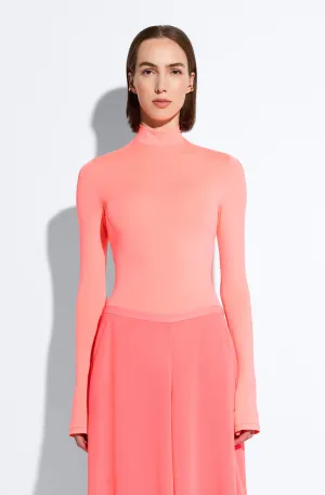 Compact Jersey Mock Neck Bodysuit