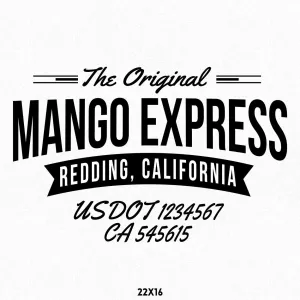 Company Name Truck Decal, 2 Pack