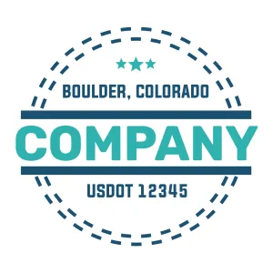 Company Name Truck Door Decal (USDOT), 2 Pack