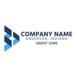 Company Name Truck Door Decal (USDOT), 2 Pack