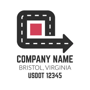 Company Name Truck Door Decal (USDOT), 2 Pack