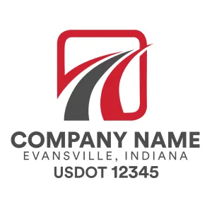 Company Name Truck Door Decal (USDOT), 2 Pack