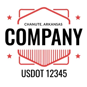 Company Name Truck Door Decal (USDOT), 2 Pack