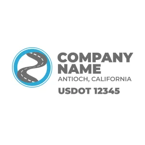 Company Name Truck Door Decal (USDOT), 2 Pack